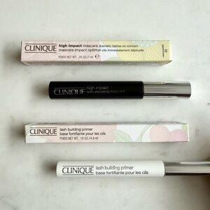 New Clinique High Impact Black Mascara & Lash Building Primer Set